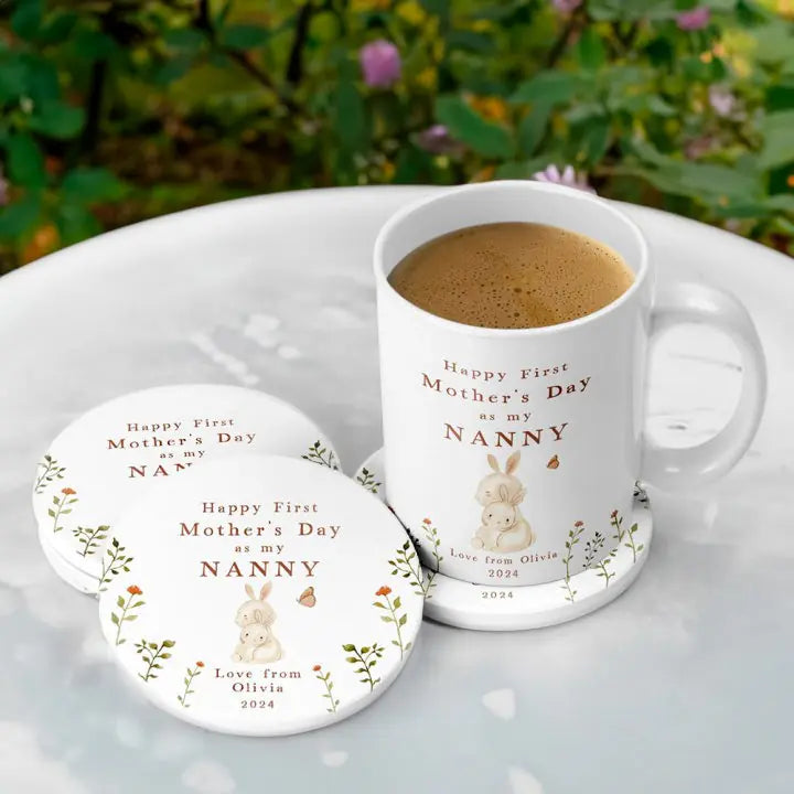 First Mother's Day Nana Mug & Coaster Gift Set