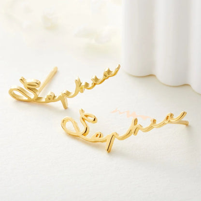 Personalised Name Earrings