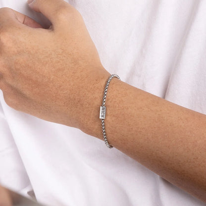 Personalised Men's Bar Bracelet