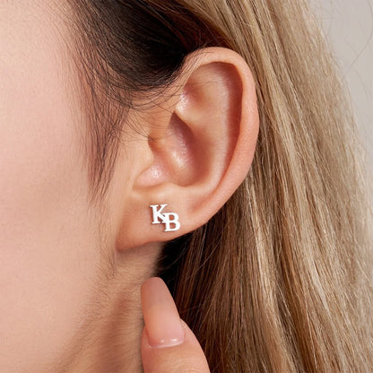Personalised Initials Stud Earrings