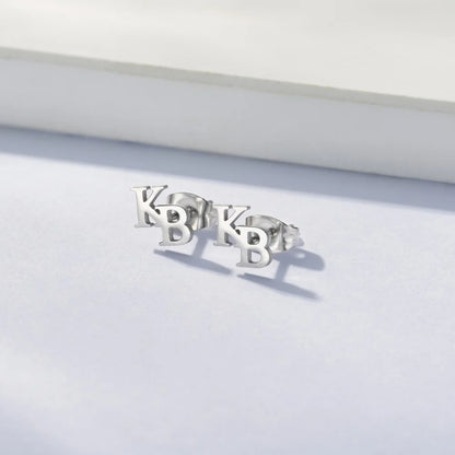 Personalised Initials Stud Earrings