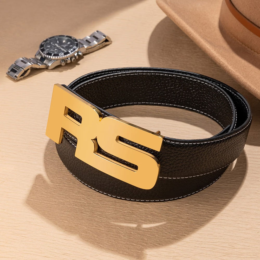 Personalised Initial Belt Buckle | Custom Stainless Steel Monogram Buckle