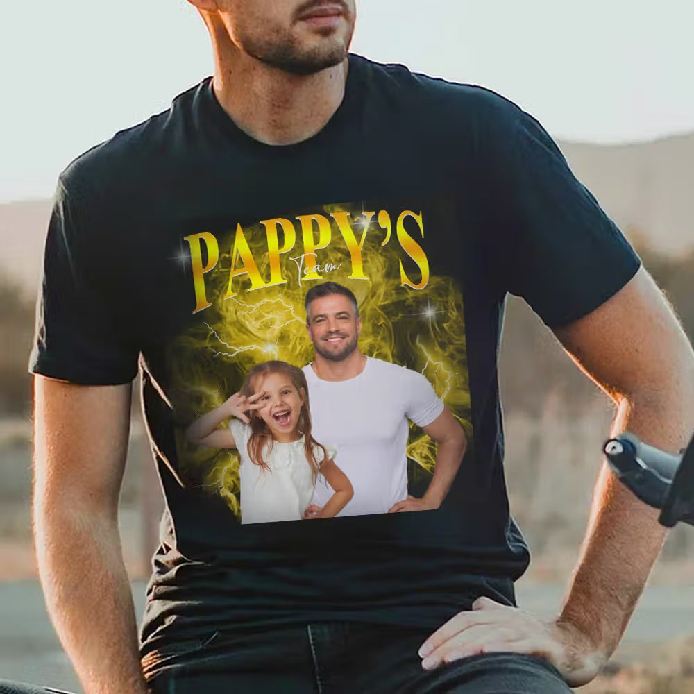 Personalised Daddy/Grandpa's Team Photo T-Shirt