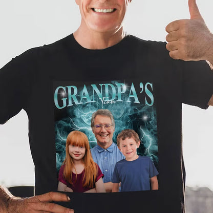 Personalised Daddy/Grandpa's Team Photo T-Shirt