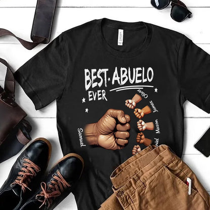 Personalised Best Dad/Pop Ever Fist Bump T-Shirt