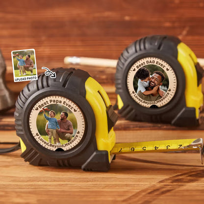 Personalised Photo Measuring Tape | Custom Gift for Dad, Grandpa & More