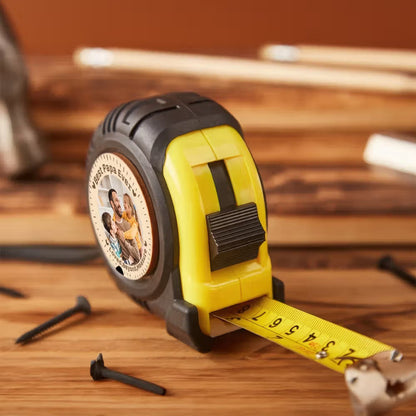 Personalised Photo Measuring Tape | Custom Gift for Dad, Grandpa & More