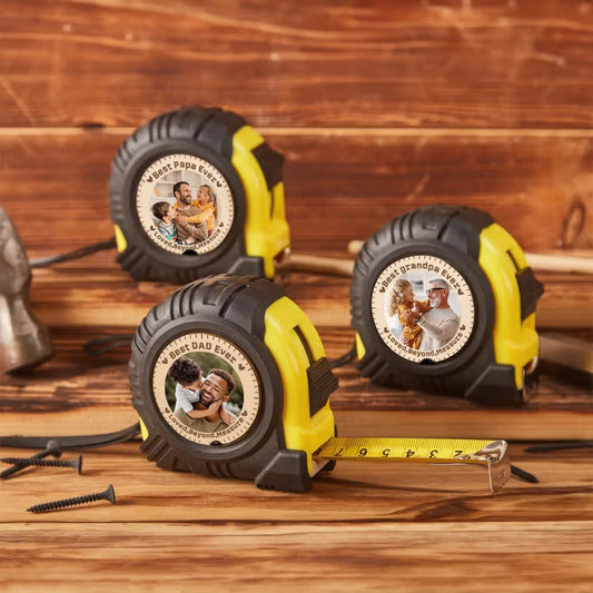 Personalised Photo Measuring Tape | Custom Gift for Dad, Grandpa & More