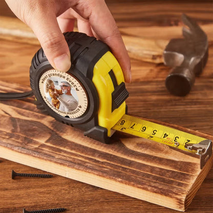 Personalised Photo Measuring Tape | Custom Gift for Dad, Grandpa & More