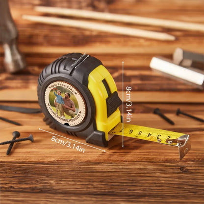 Personalised Photo Measuring Tape | Custom Gift for Dad, Grandpa & More