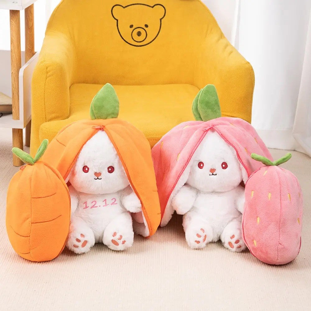 Personalised Plush Easter Bunny- Strawberry or Carrot