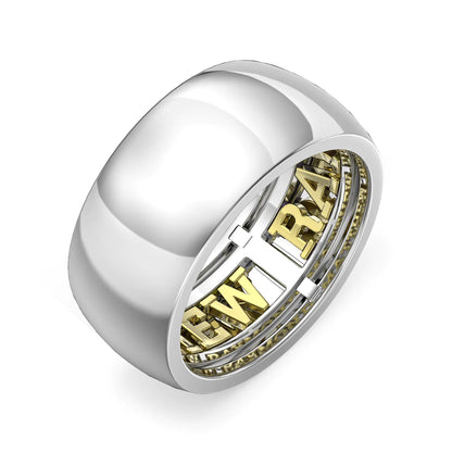 Premium Personalised Couples Names Ring