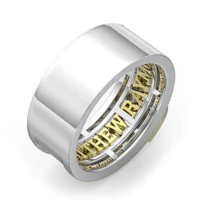 Premium Personalised Couples Names & Initial Ring