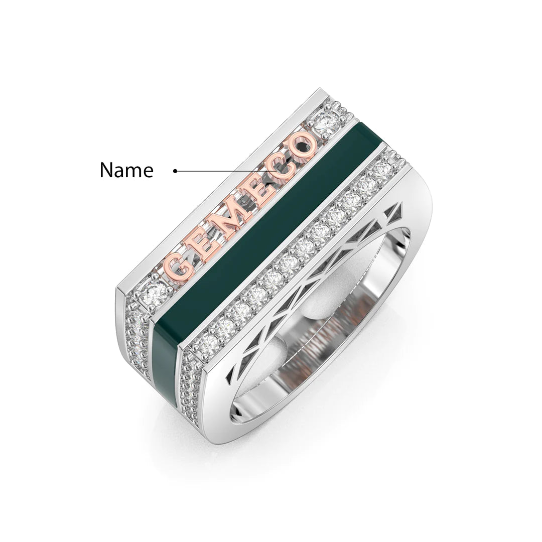 Premium Personalised Names Men Ring