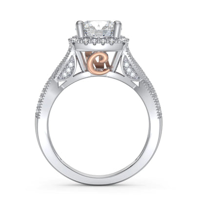 Premium Personalised Moissanite Initials Ring