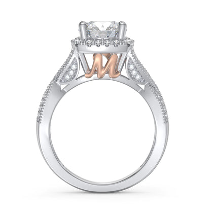 Premium Personalised Moissanite Initials Ring