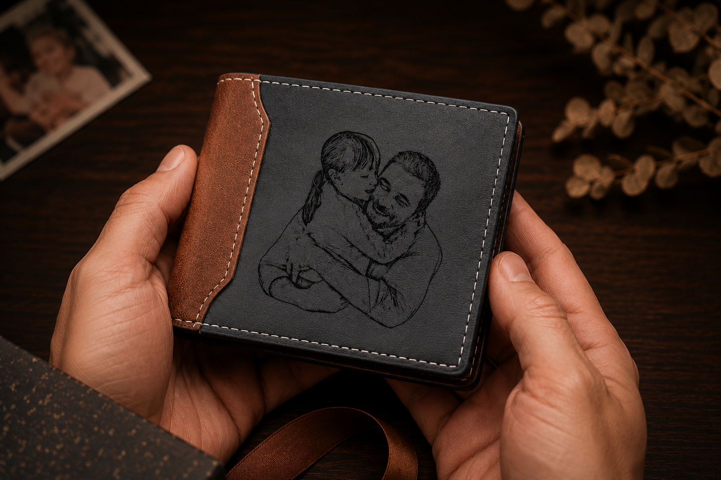 The Signature Father's Day Gift Pack | Personalised Leather Wallet & Belt Gift Set