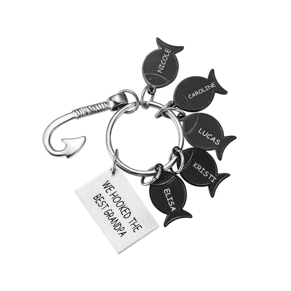 Fish Keyring Personalised Fishing Keyring – Custom Jewellery Australia