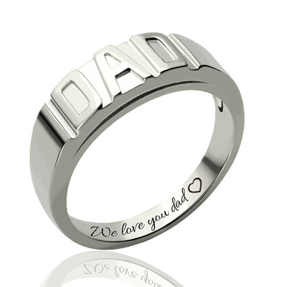 Dad Personalised Ring