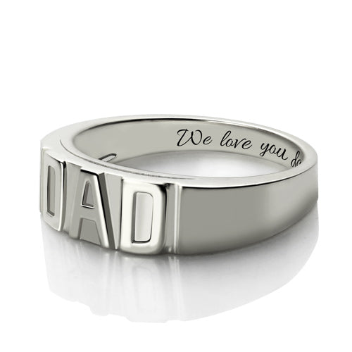 Dad Personalised Ring