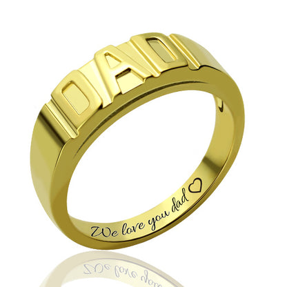 Dad Personalised Ring