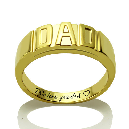 Dad Personalised Ring