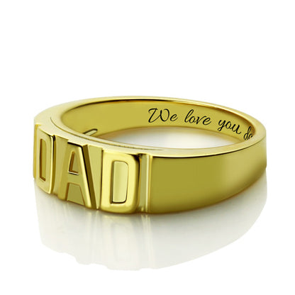 Dad Personalised Ring