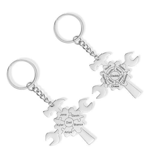 Puzzle Tools Personalised Keyring