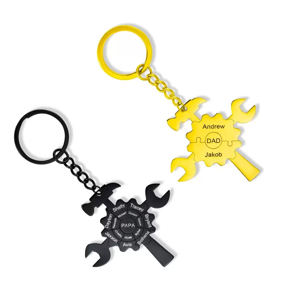 Puzzle Tools Personalised Keyring