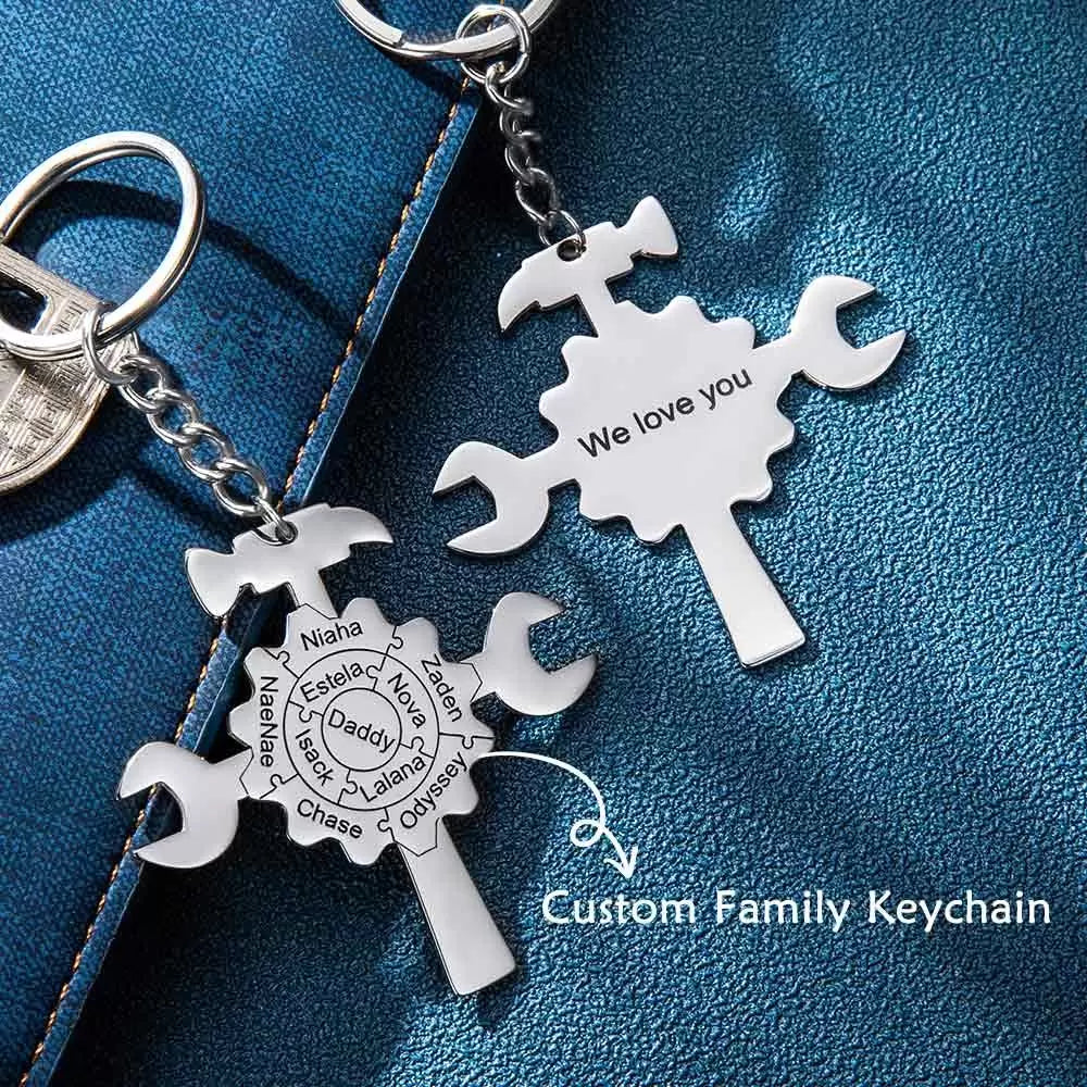 Puzzle Tools Personalised Keyring