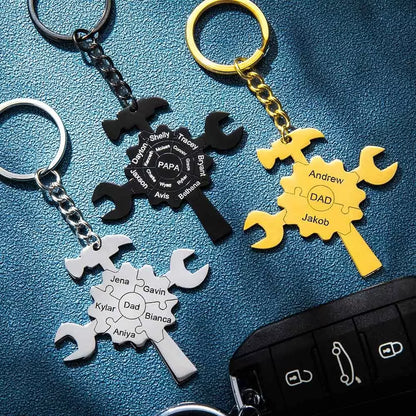 Puzzle Tools Personalised Keyring