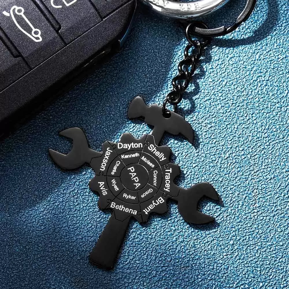 Puzzle Tools Personalised Keyring