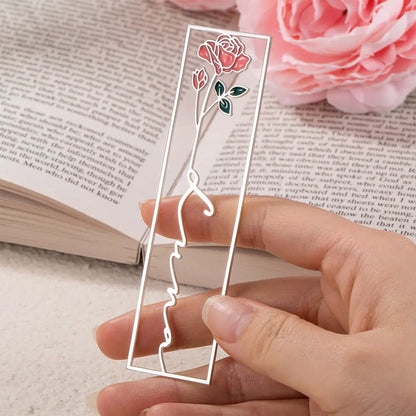 Personalised Birth Flower Name Stainless Steel Bookmark