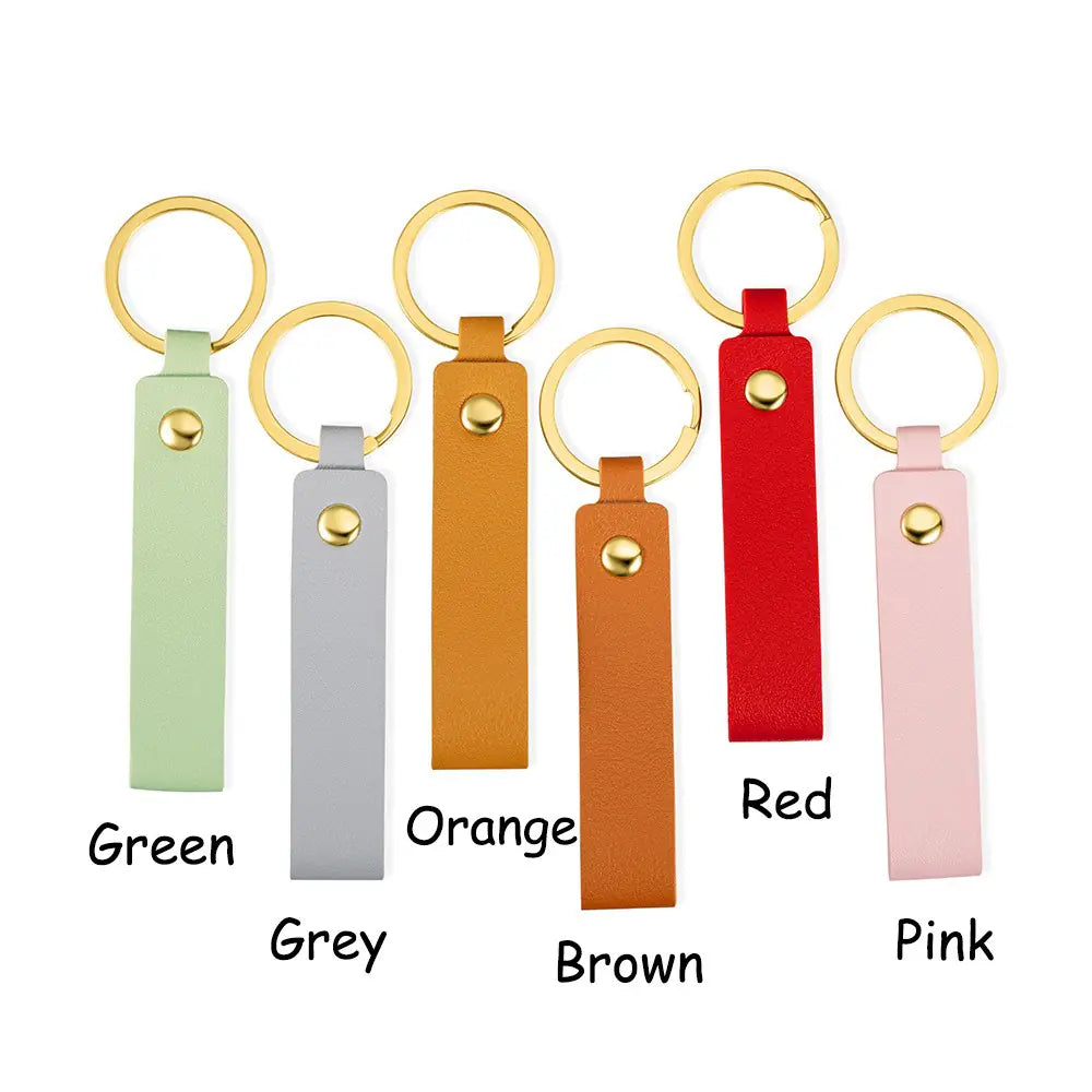 Personalised Birth Flower Name Keyring Strap