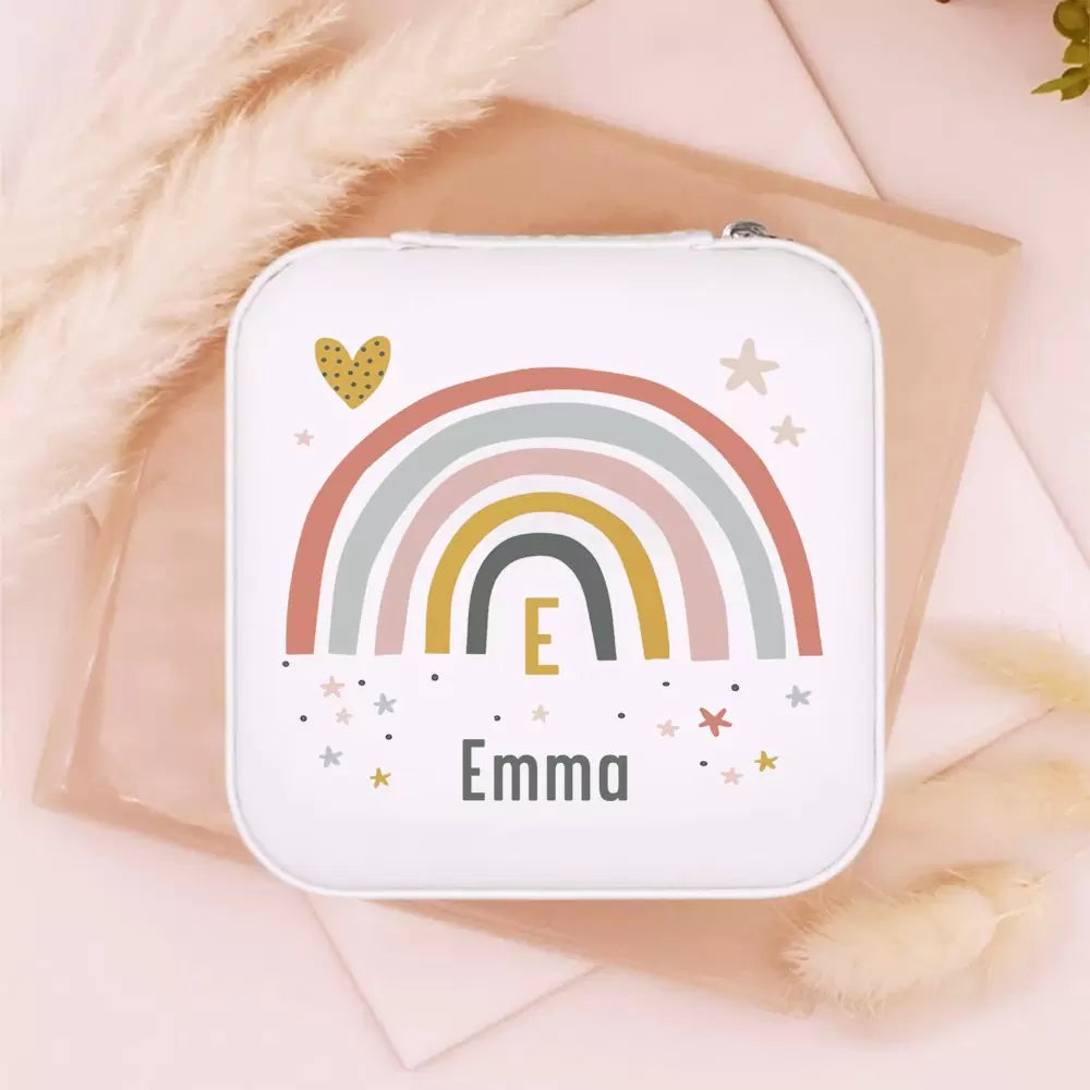 Personalised Little Girls Name Jewellery Box Case