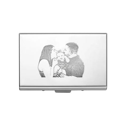 Personalised Stainless Steel Photo Credit Card Holder