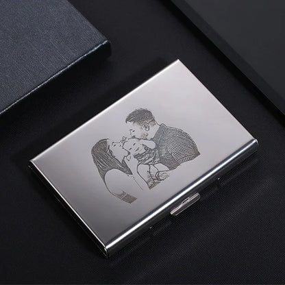 Personalised Stainless Steel Photo Credit Card Holder