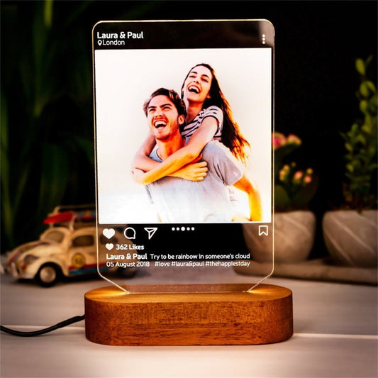 Personalised Instagram Post Night Light