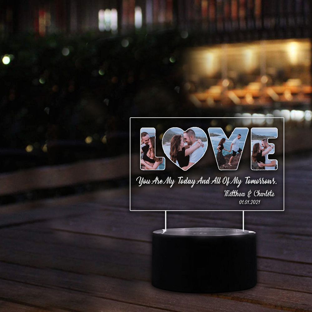 Personalised Love Photo Night Light