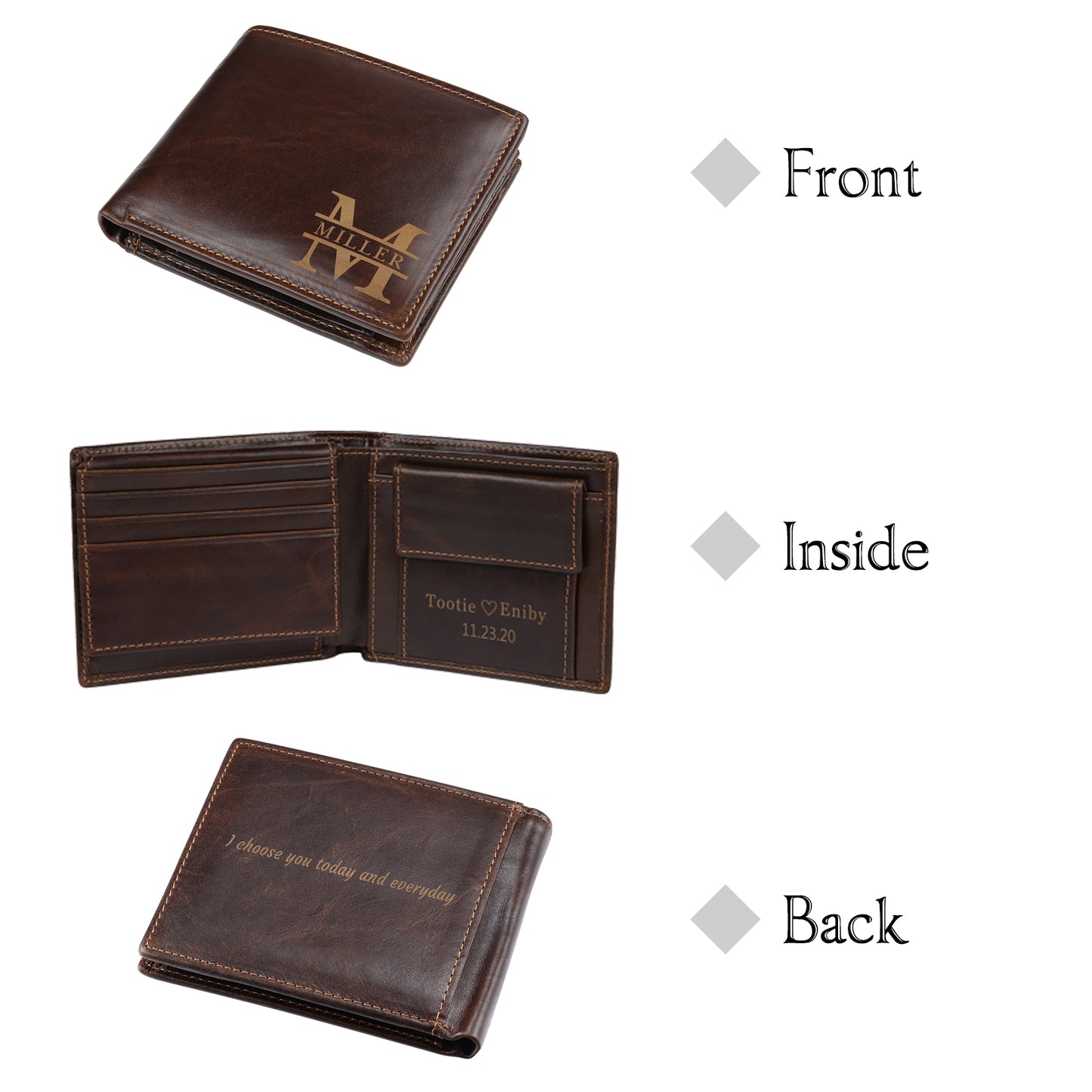 The Signature Father's Day Gift Pack | Personalised Leather Wallet & Belt Gift Set