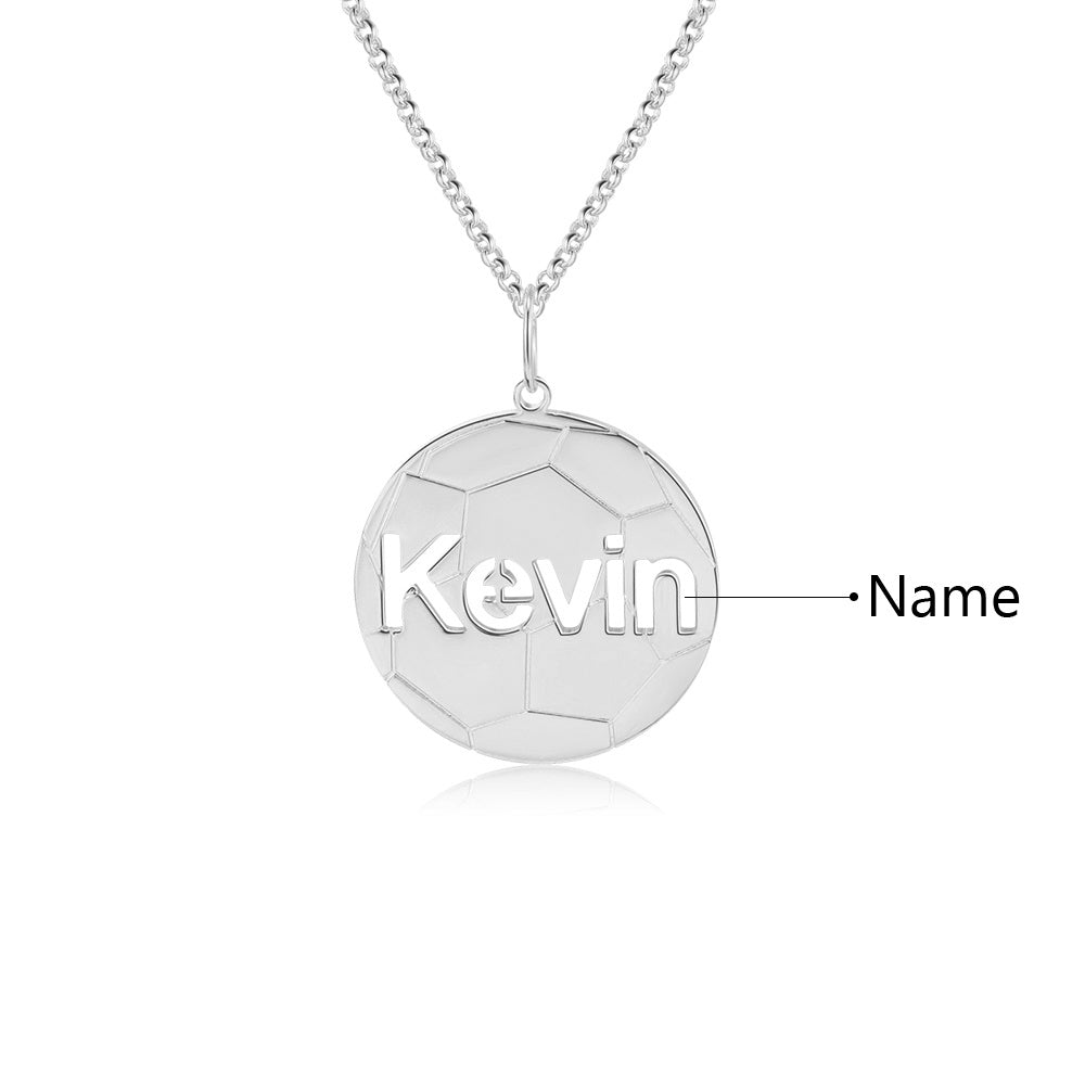 Personalised Soccer Name Necklace