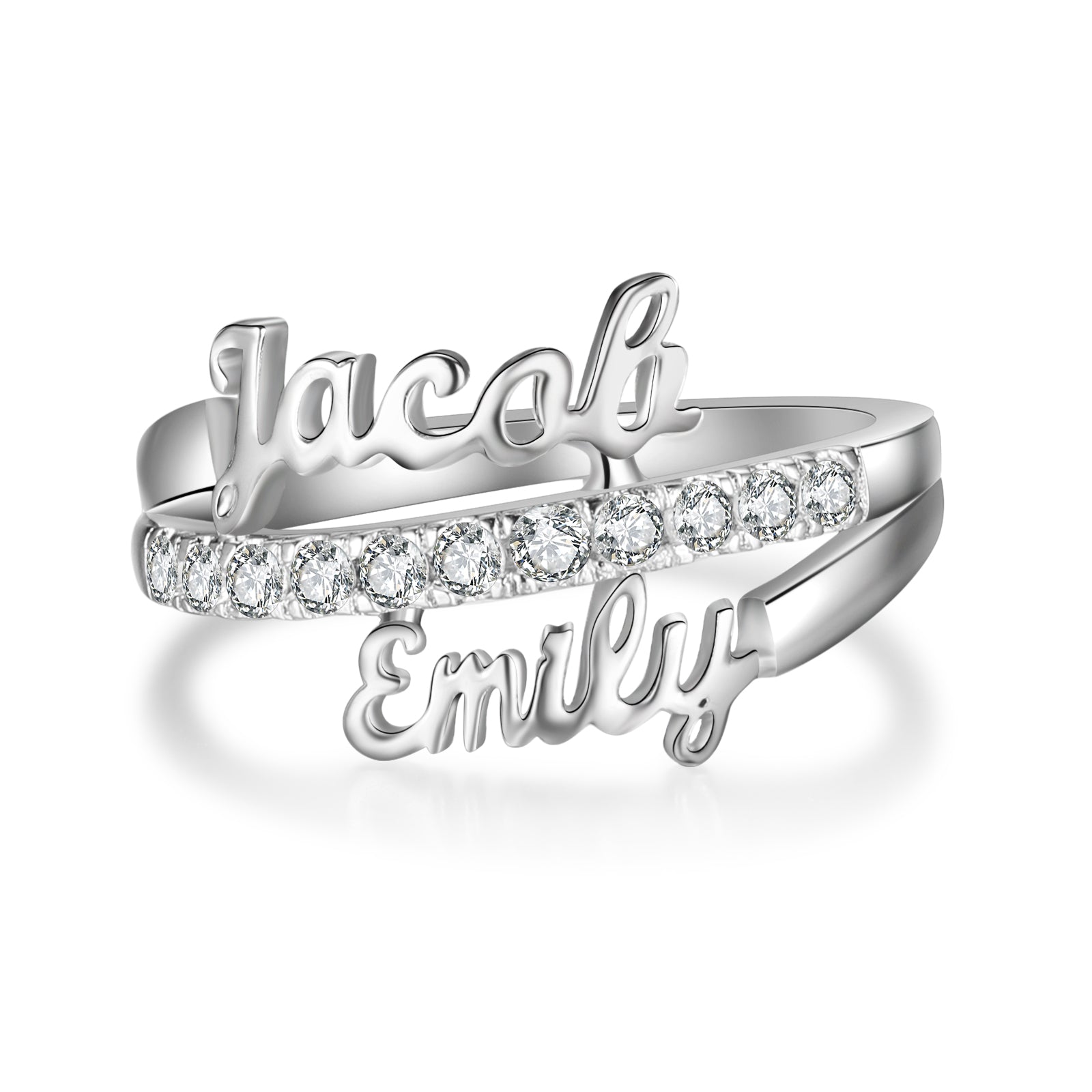Personalised Copper Two Names Ring – Custom Jewellery Australia