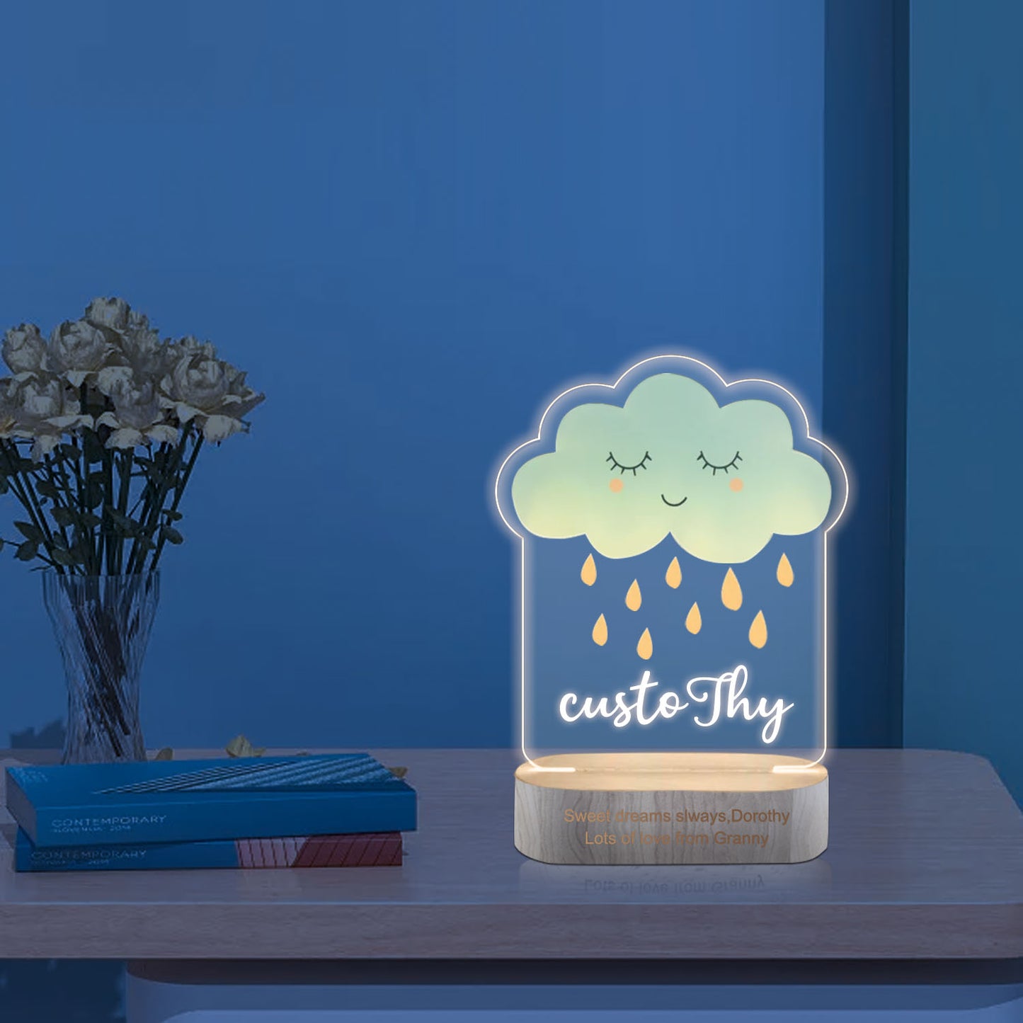 Personalised Cloud Night Light