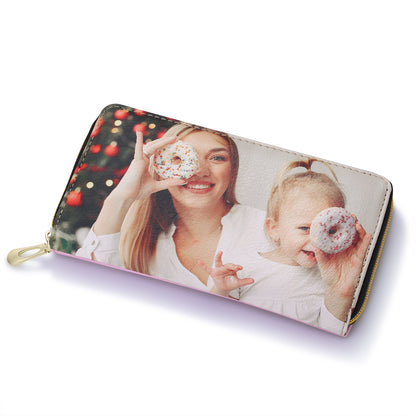 Ladies Personalised Dragonfly Name & Photo Purse Wallet