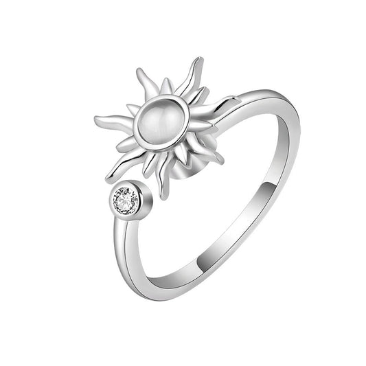 Sun Spinning Fidget Anxiety Ring