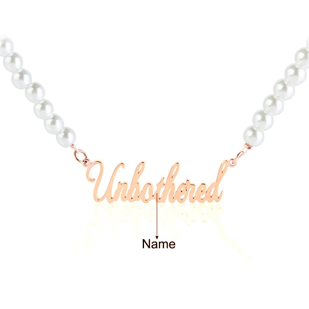 Personalised Pearl Name Necklace