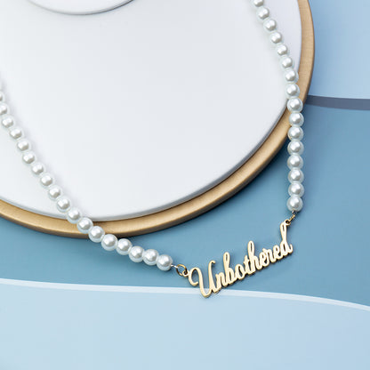 Personalised Pearl Name Necklace