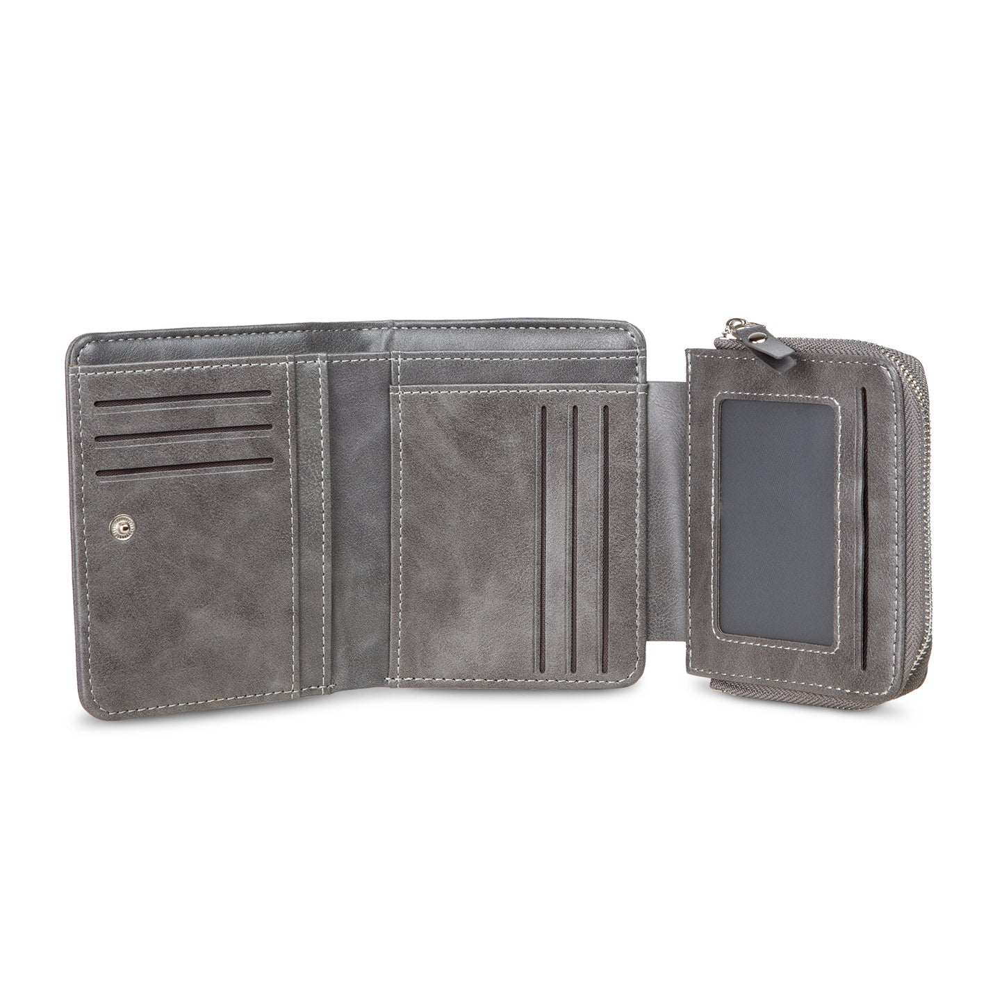 Men's Personalised Initial & Name Grey Photo Engraved Wallet