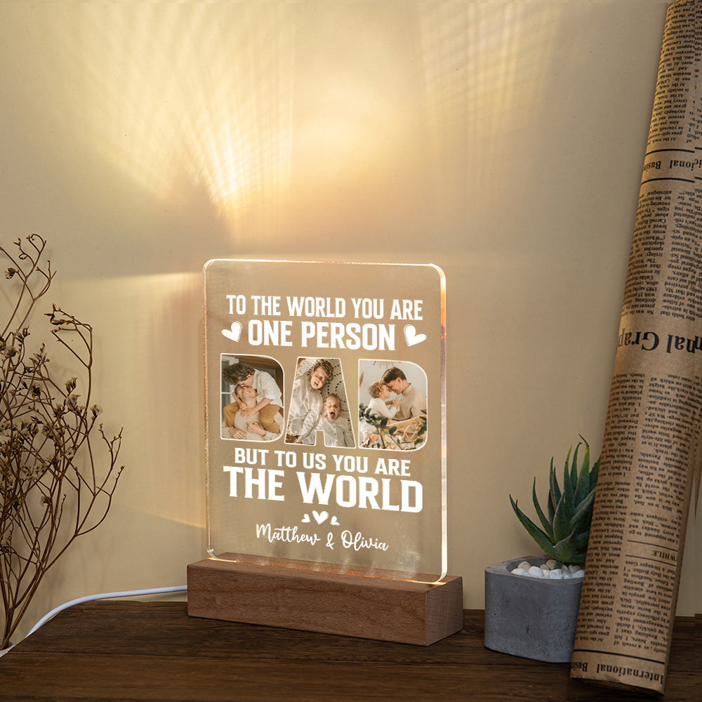 Personalised Dad Night Light