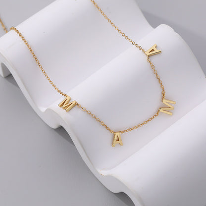 Gold Plated MAMA Necklace